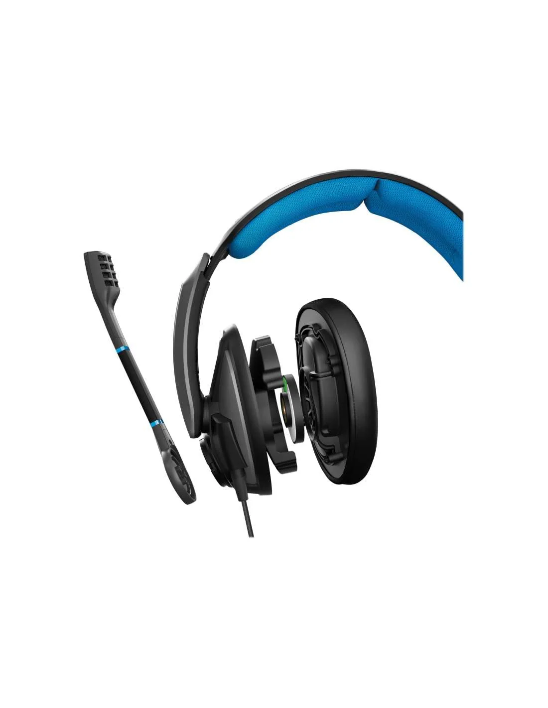 Sennheiser GSP 300 Wired Over Ear Headphones with Mic (Blue/Black) - Image 5