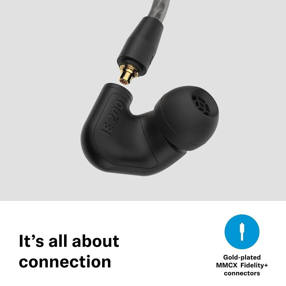Sennheiser IE 200 in-Ear Wired Audiophile Headphones - TrueResponse Transducers for Neutral Sound, Deep Bass - Image 3