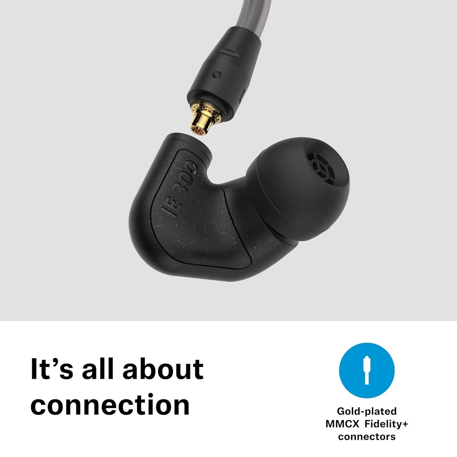 Sennheiser IE 300 in-Ear Hi-Res Audiophile Headphones (Black) - Image 3