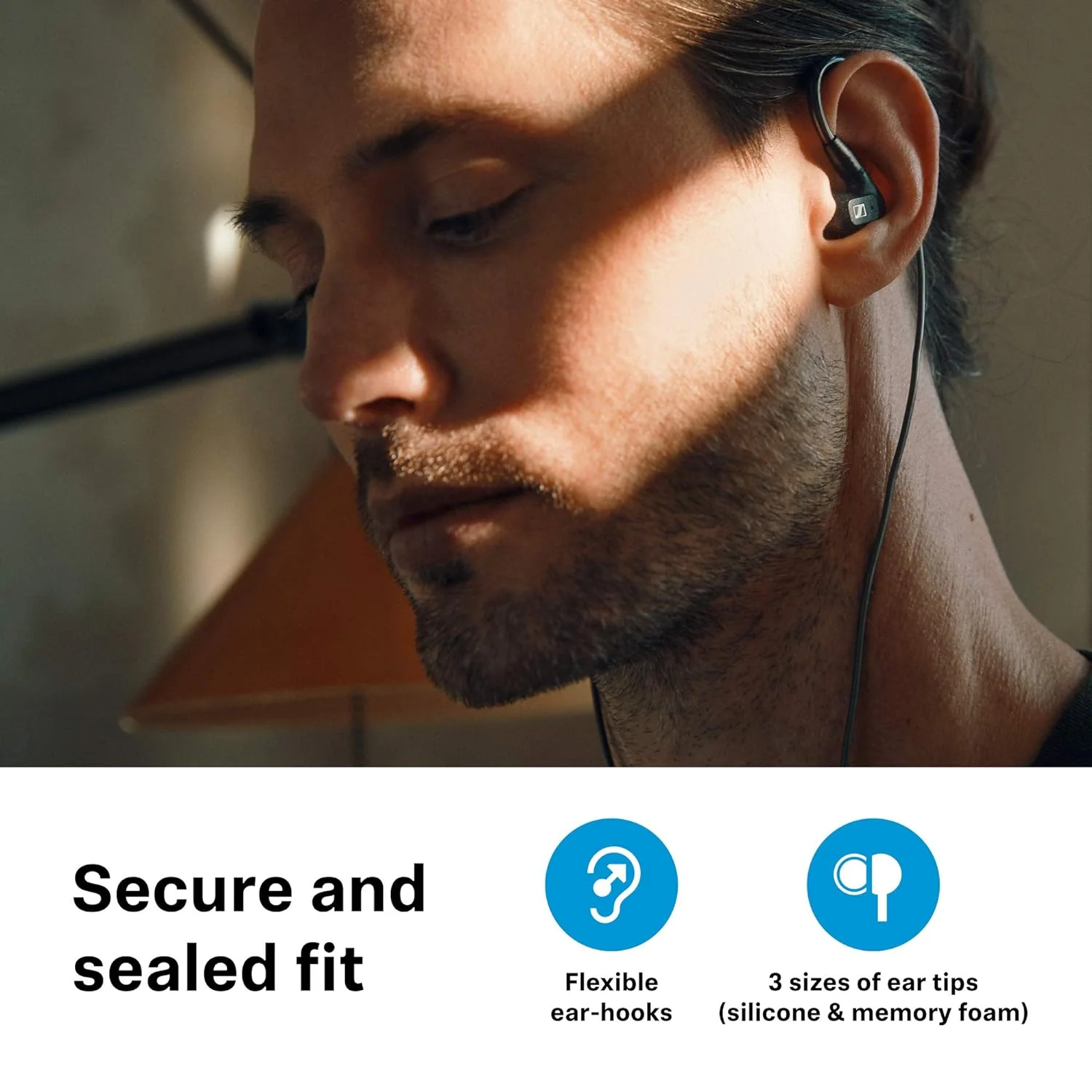 Sennheiser IE 300 in-Ear Hi-Res Audiophile Headphones (Black) - Image 7
