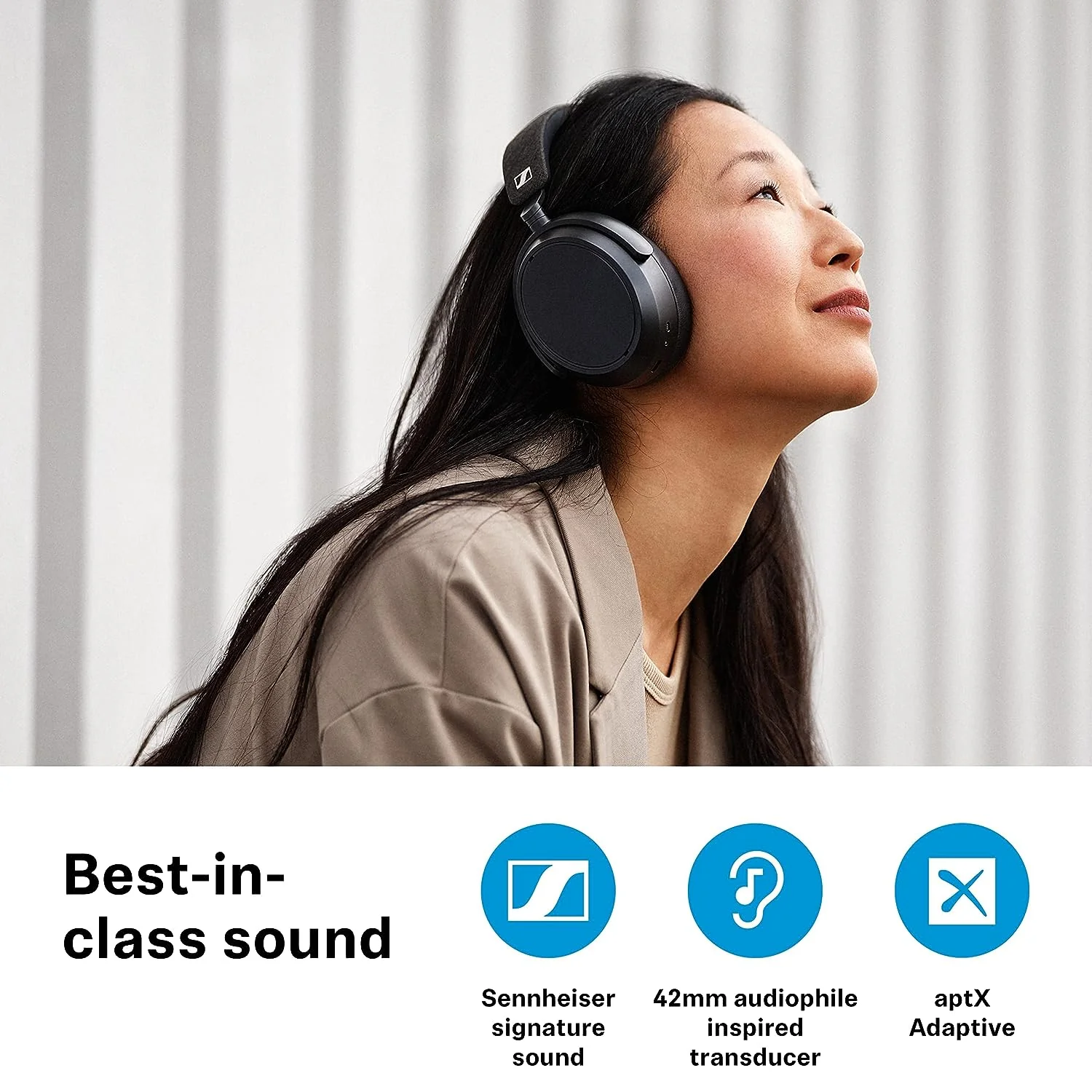Sennheiser Momentum 4 Wireless Headphones - Over Ear Headset for Crystal-Clear Calls with Adaptive Noise Cancellation - Image 5