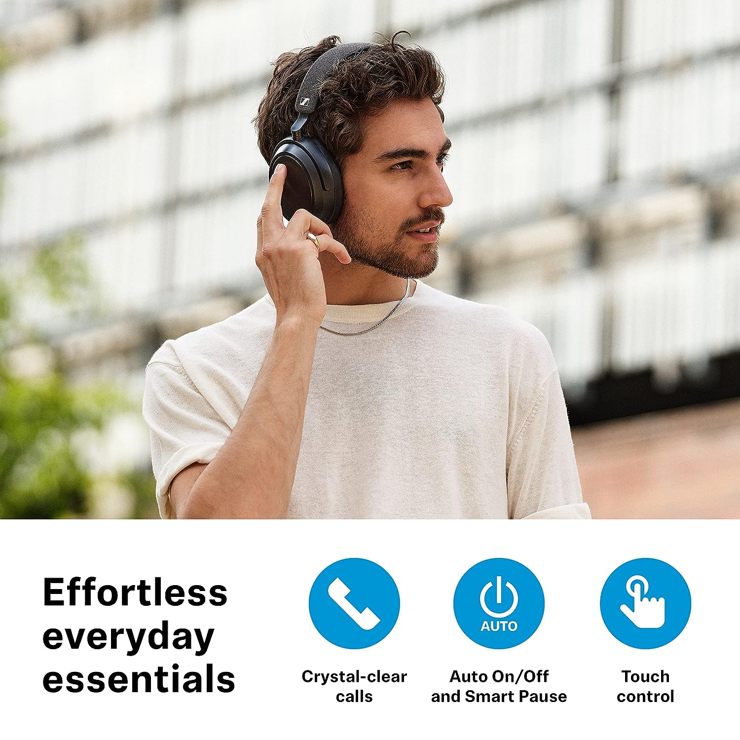 Sennheiser Momentum 4 Wireless Headphones - Over Ear Headset for Crystal-Clear Calls with Adaptive Noise Cancellation - Image 6