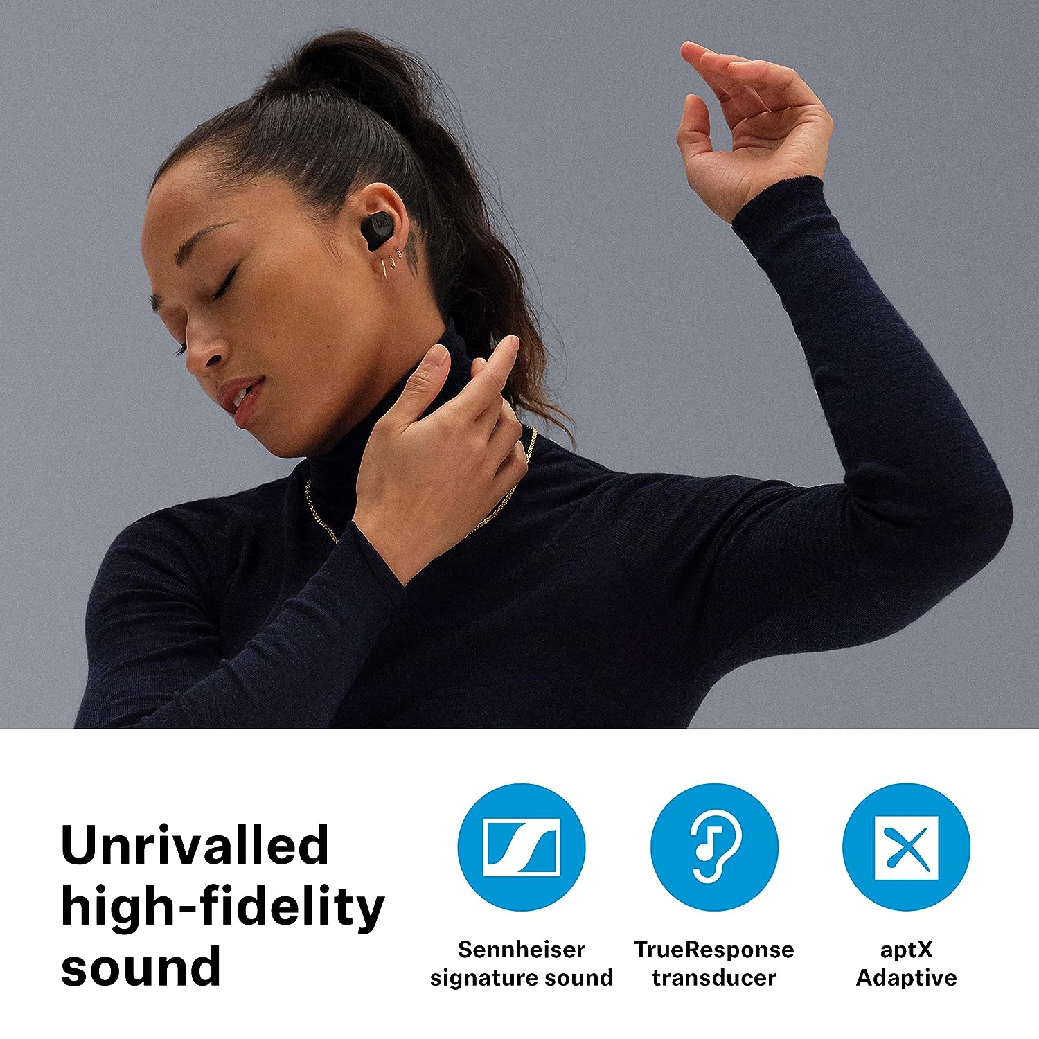 Sennheiser Momentum True Wireless 3 in Ear Earbuds - for Music and Calls with Adaptive Noise Cancellation (BRAND NEW/SEALED) - Image 5