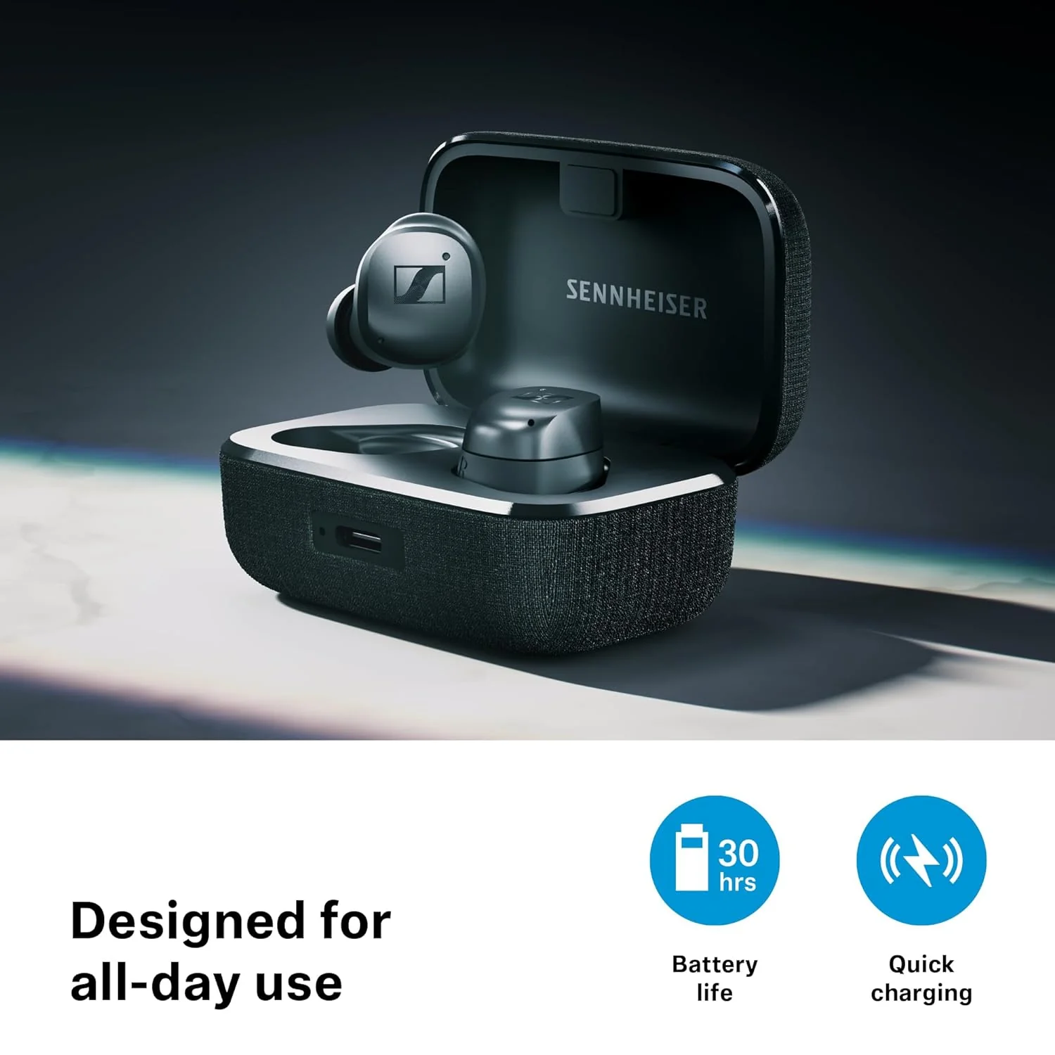 Sennheiser MOMENTUM True Wireless 4 Earbuds with Bluetooth5.4 and future-ready AURACAST technology - Image 5