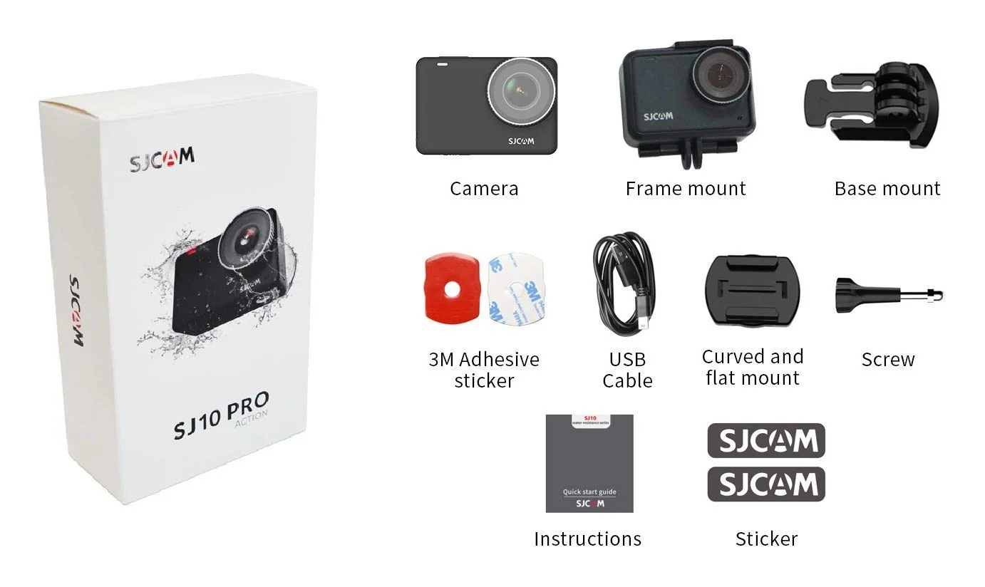 SJCAM SJ10 Pro 12 MP Optical 4K60fps UHD IPS Touch Display Action Camera - Image 8