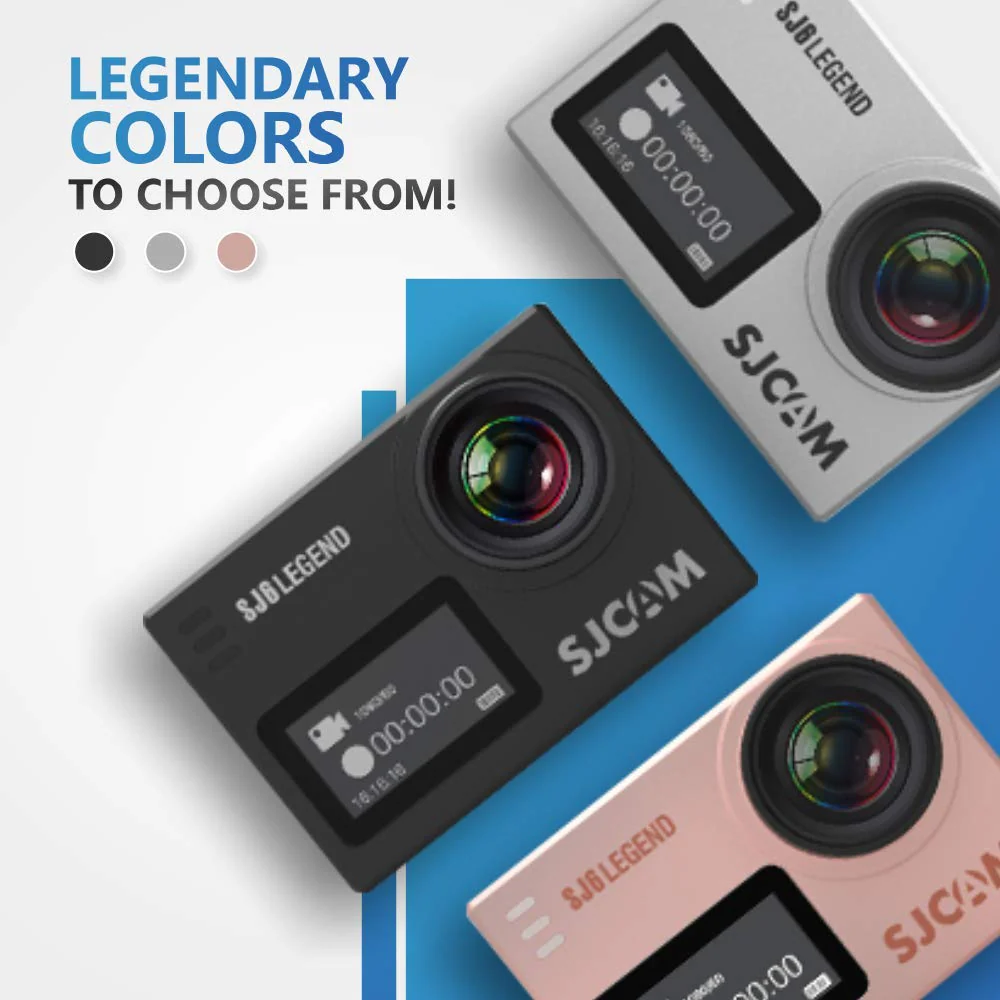 SJCAM SJ6 Legend 16 MP 4K 24fps 5.08 cm (2.0") LCD Touch Screen Action Camera (Black) - Image 7