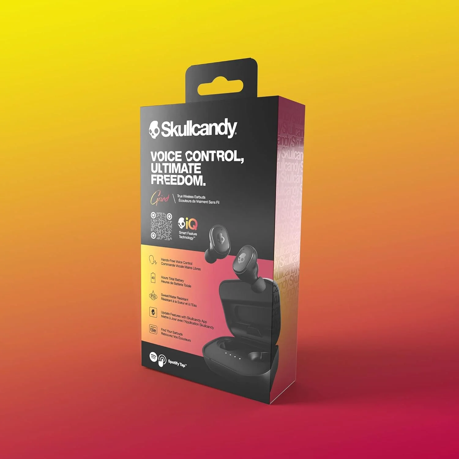 Skullcandy Grind in-Ear Wireless Earbuds, 40 Hr Battery, Skull-iQ, Alexa Enabled, Microphone - Image 2