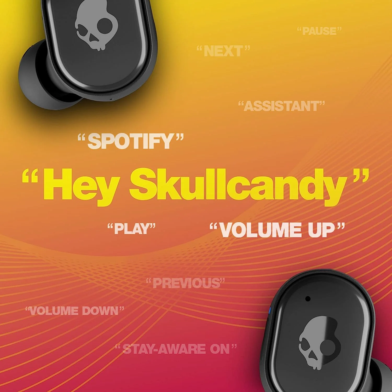 Skullcandy Grind in-Ear Wireless Earbuds, 40 Hr Battery, Skull-iQ, Alexa Enabled, Microphone - Image 5