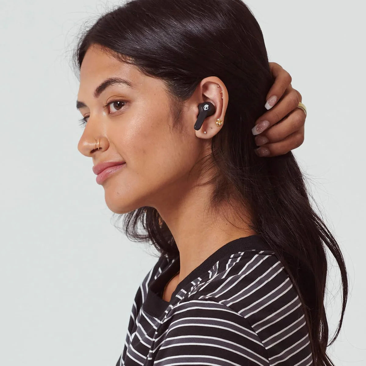 Skullcandy Ink’d ANC Wireless Earbuds with Active Noise Cancelling, 43Hr Battery + Rapid Charge, Quad Mic with ENC, 10mm Drivers, Multipoint Pairing, Sweat & Water Resistant (Black Glossy) - Image 7