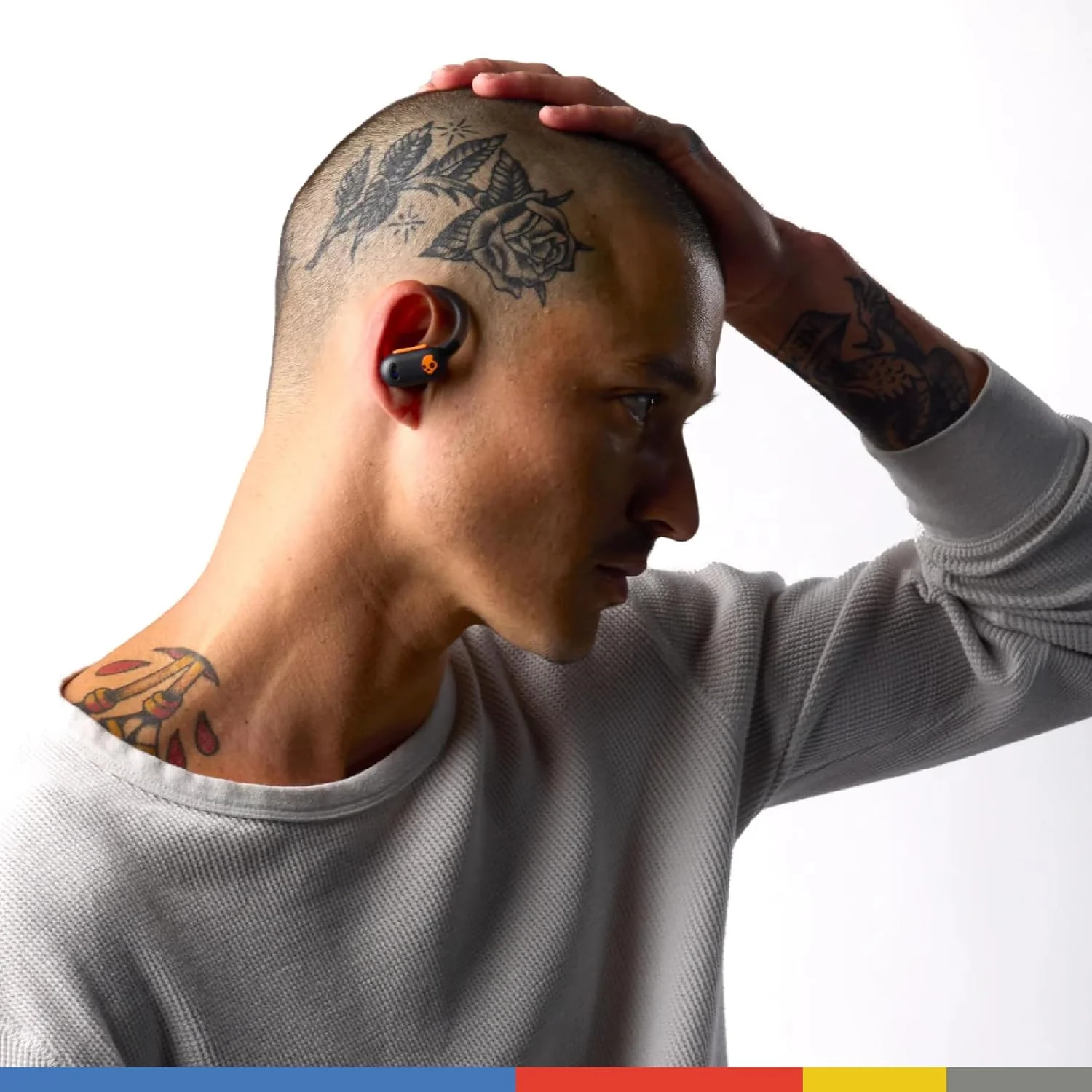 Skullcandy Push ANC Active in Ear Wireless Earbuds – 58Hr Battery + Rapid Charge, Active Noise Cancellation, IP67 Waterproof, Wireless Charging Case, Mic – True Black/Orange - Image 5