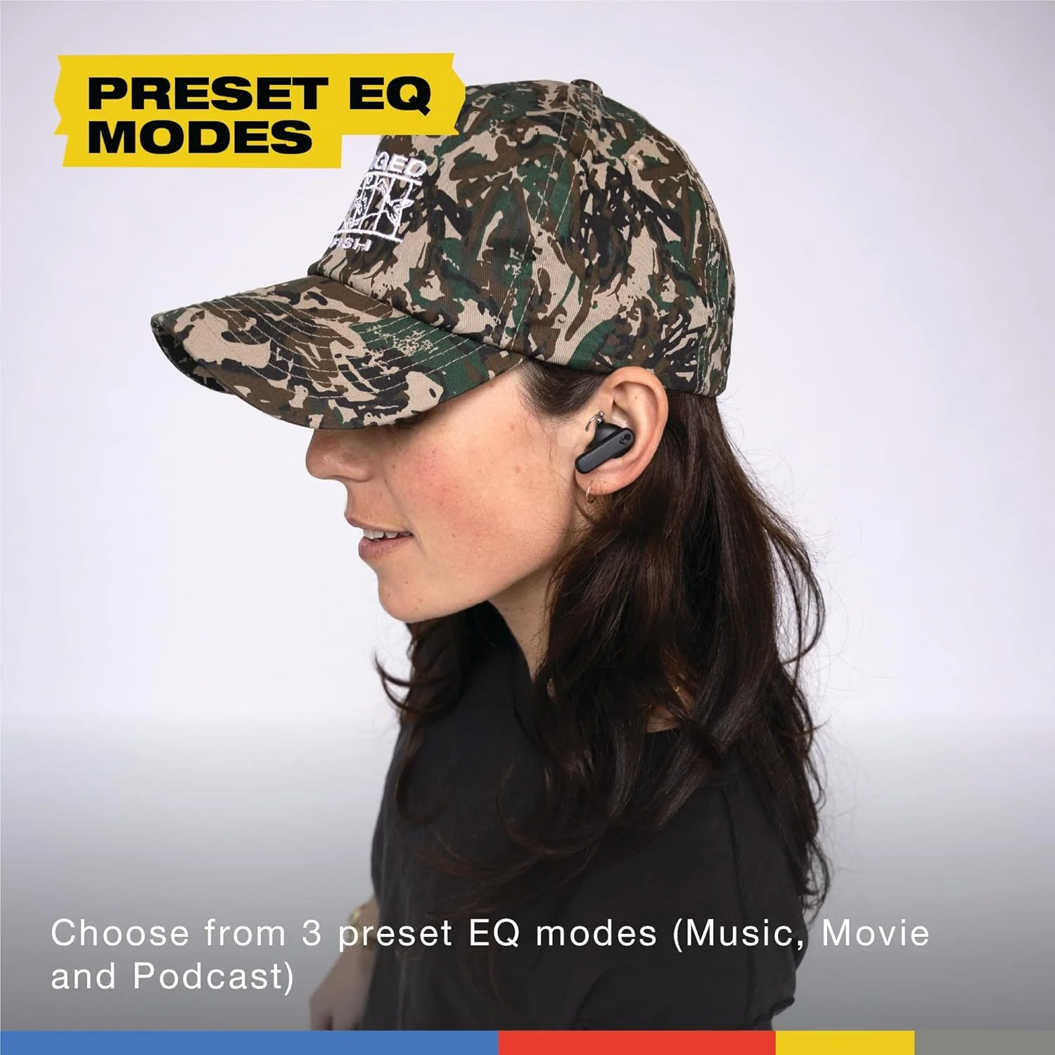 Skullcandy Smokin Buds Wireless in Ear Earbuds – ENC Clear Calls, Music/Movie/Podcast EQ Modes, 20Hr Battery + Rapid Charge, Touch Controls, Solo Bud Use, IPX4 Water Resistant - Image 6