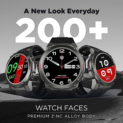 Skyball Rigor Smart Watch|1.46" Super AMOLED Round Display with 466 * 466 Pixel Resolution with Industry Best 1000 NITS Brightness|Bt Calling|120+ Sports Modes|200+ WatchFaces, Black - Image 6