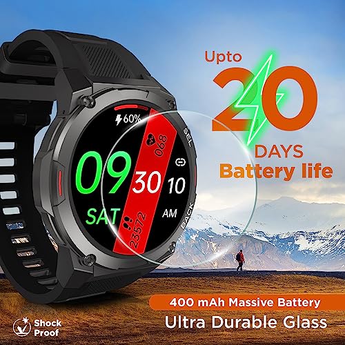Skyball Rigor Smart Watch|1.46" Super AMOLED Round Display with 466 * 466 Pixel Resolution with Industry Best 1000 NITS Brightness|Bt Calling|120+ Sports Modes|200+ WatchFaces, Black - Image 7