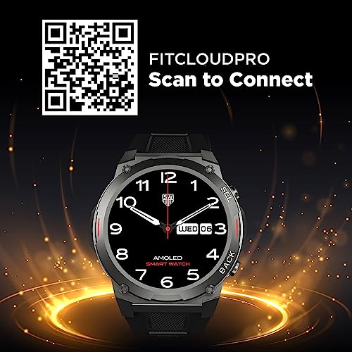 Skyball Rigor Smart Watch|1.46" Super AMOLED Round Display with 466 * 466 Pixel Resolution with Industry Best 1000 NITS Brightness|Bt Calling|120+ Sports Modes|200+ WatchFaces, Black - Image 9