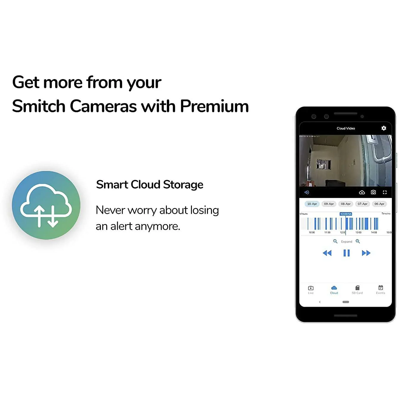 Smitch Wi-Fi Smart Security Camera| Pan & Tilt | Alexa & Google Enabled | 1080P | 2-Way Communication | Motion Detection | Upto 8M Night Vision | Upto 64 GB SD Card Support | Cloud Storage - Image 6