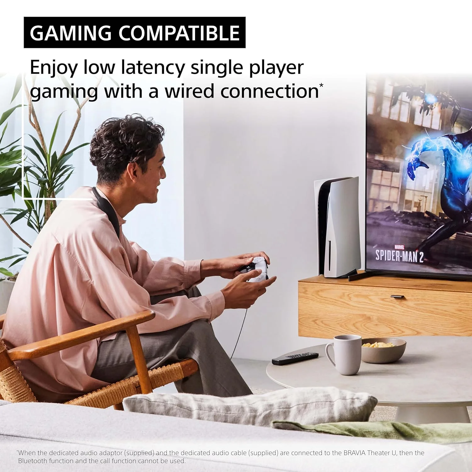Sony BRAVIA Theater U Wireless Wearable TV Speaker with Dolby Atmos & Bluetooth, Personalized Home Theater Audio, Gaming Compatibility, Built-in mic, 12 Hrs Battery Life, IPX4 Splash-Resistant(HT-AN7) - Image 11
