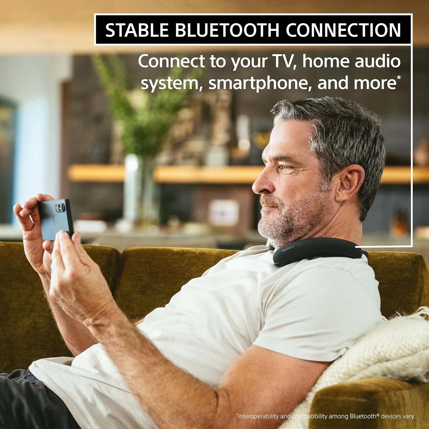 Sony BRAVIA Theater U Wireless Wearable TV Speaker with Dolby Atmos & Bluetooth, Personalized Home Theater Audio, Gaming Compatibility, Built-in mic, 12 Hrs Battery Life, IPX4 Splash-Resistant(HT-AN7) - Image 8