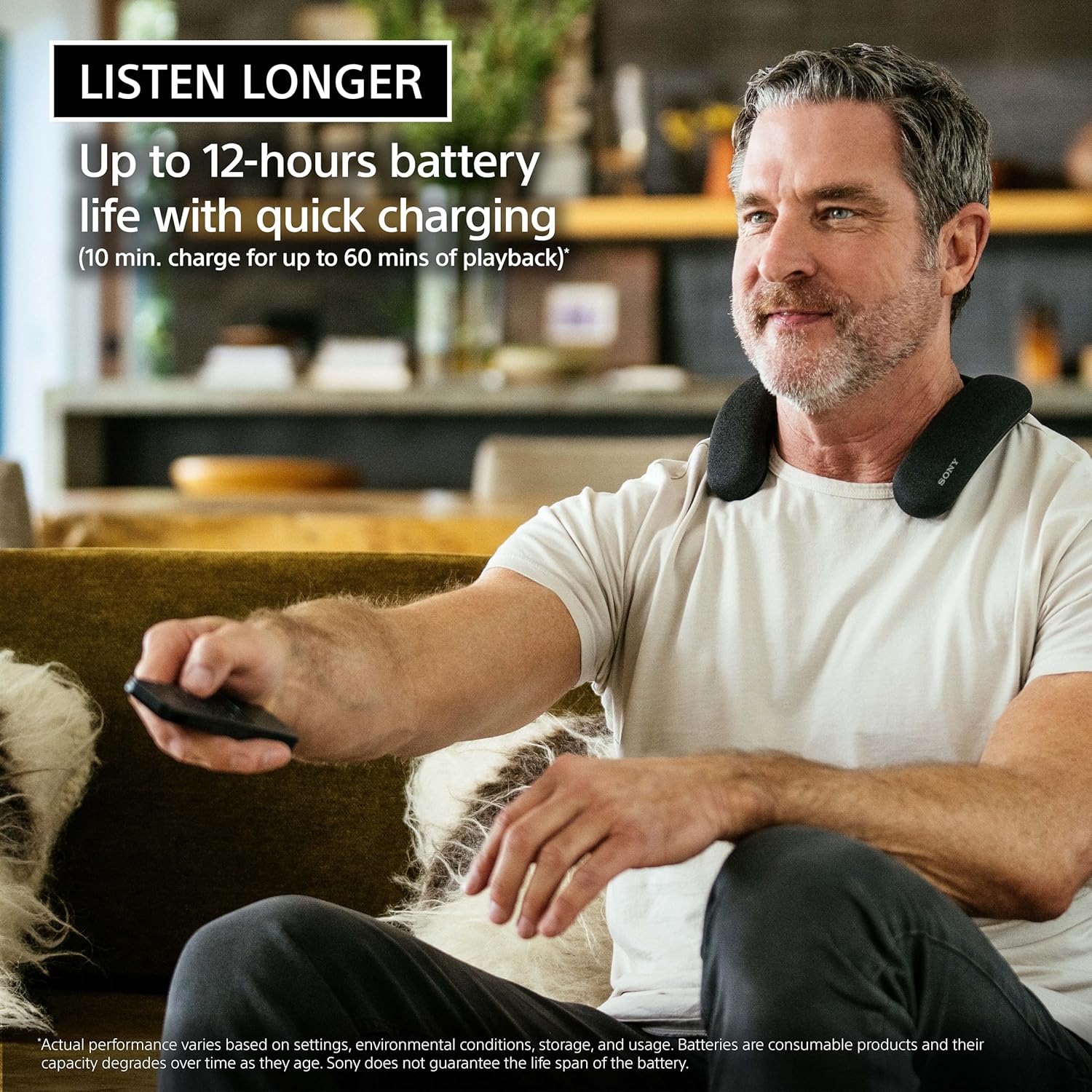 Sony BRAVIA Theater U Wireless Wearable TV Speaker with Dolby Atmos & Bluetooth, Personalized Home Theater Audio, Gaming Compatibility, Built-in mic, 12 Hrs Battery Life, IPX4 Splash-Resistant(HT-AN7) - Image 9