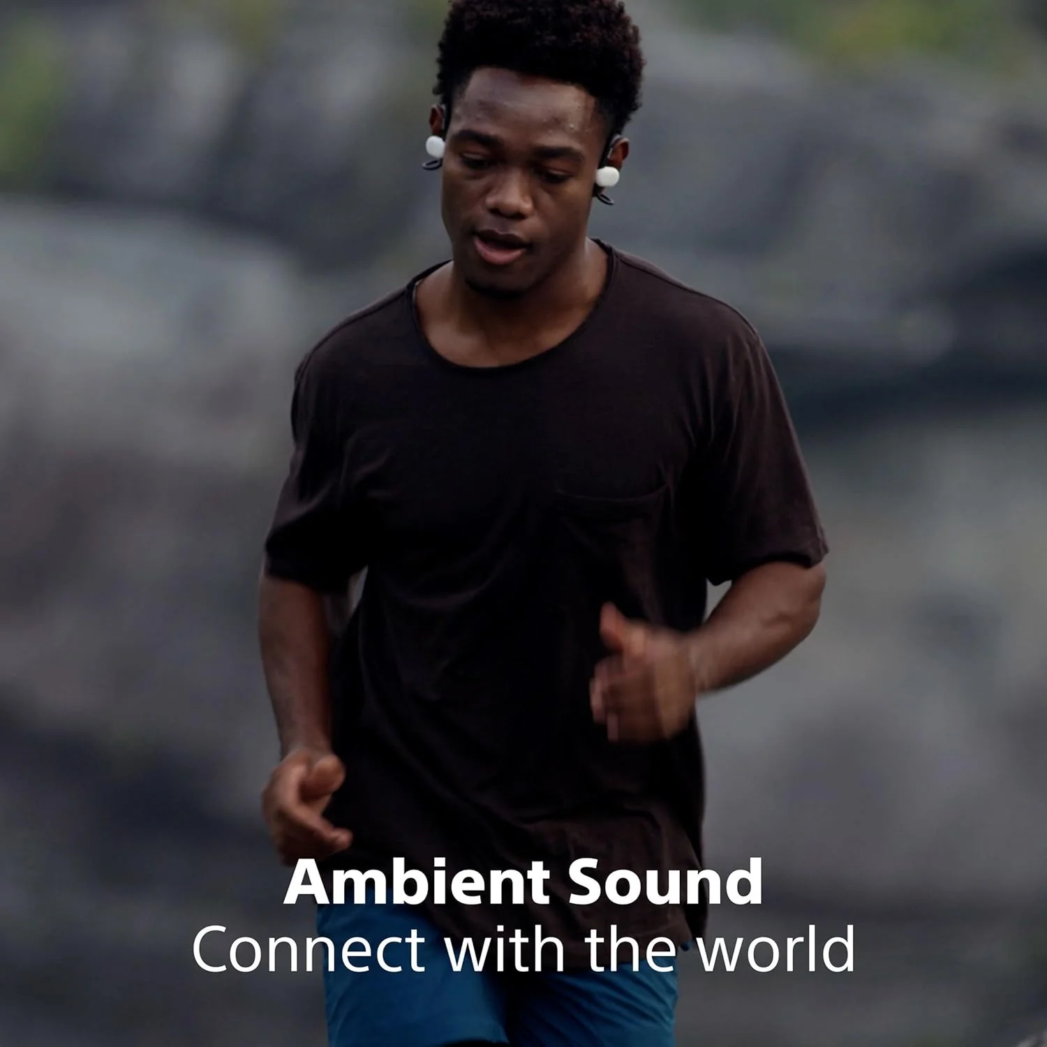 Sony Float Run WI-OE610 Headphones Designed for Running, Cycling, Hiking & Other Sports, Gym Headphones with Open-Ear Design, 10Hrs Battery, Splash Proof, Totally New Concept for Ear Health & Comfort - Image 2