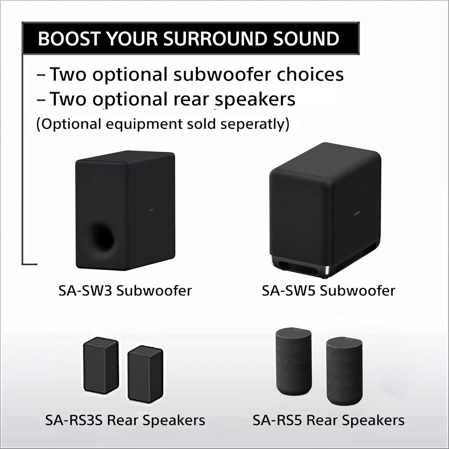 Sony HT-A5000 A Series Premium Soundbar 5.1.2Ch 8K/4K 360 Spatial Sound Mapping Soundbar For Surround Sound Home Theatre System With Dolby Atmos(Hi Res,360RA,BT,HDMI eArc&Optical,Alexa,Spotify),Black - Image 17