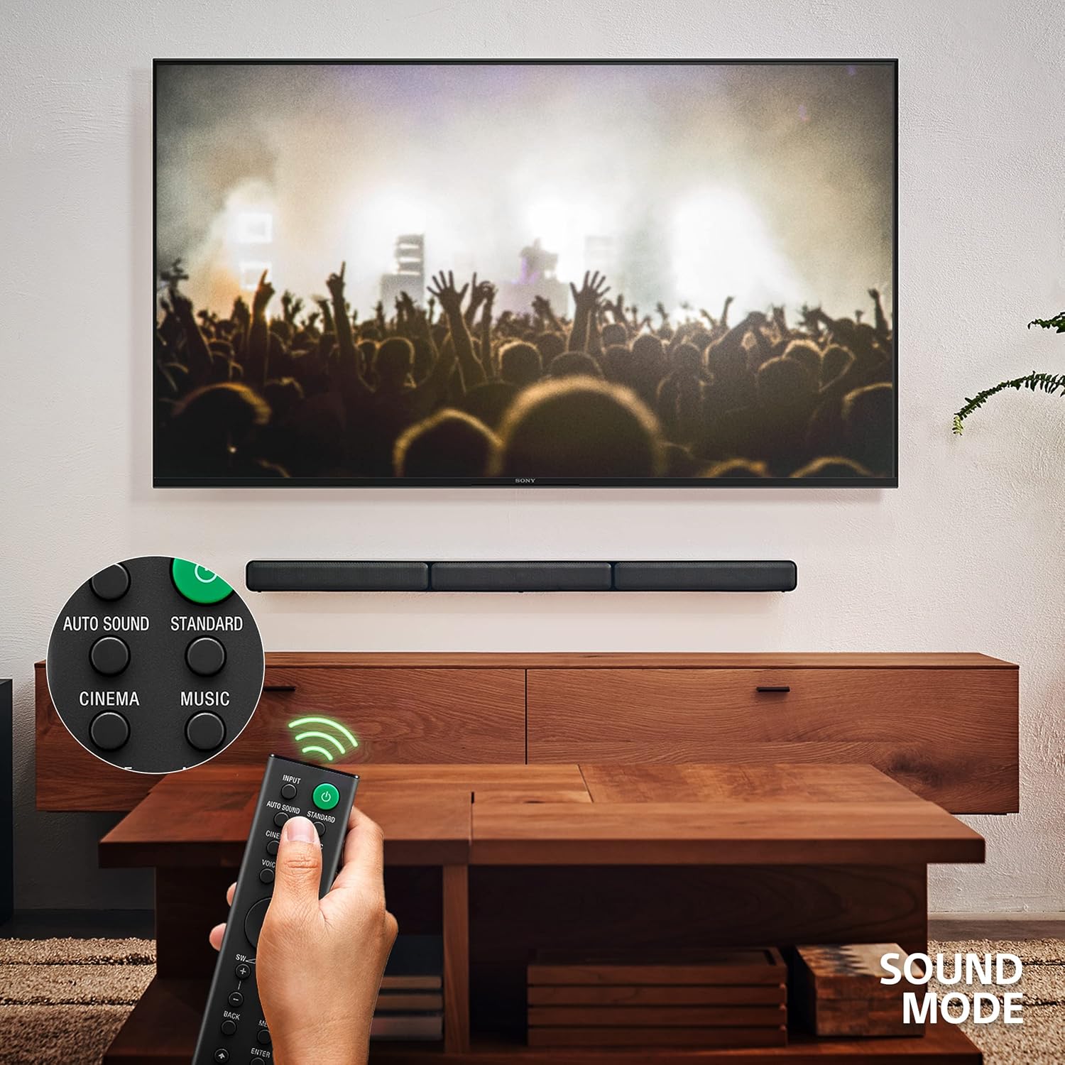 Sony HT-S40R Real 5.1ch Dolby Audio Soundbar for TV with Subwoofer & Wireless Rear Speakers, 5.1ch Home Theatre System (600W, Bluetooth & USB Connectivity, HDMI & Optical Connectivity, Sound Mode) - Image 4