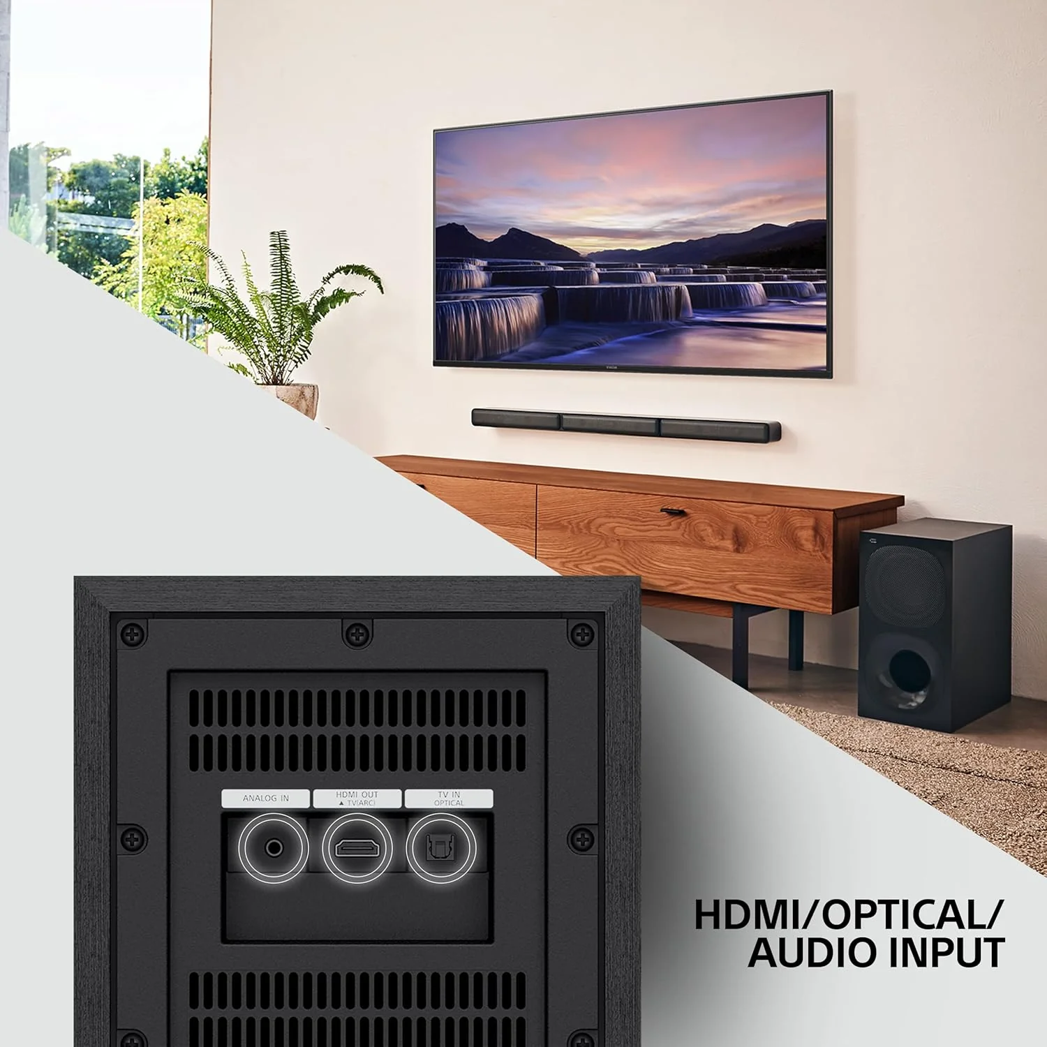 Sony HT-S40R Real 5.1ch Dolby Audio Soundbar for TV with Subwoofer & Wireless Rear Speakers, 5.1ch Home Theatre System (600W, Bluetooth & USB Connectivity, HDMI & Optical Connectivity, Sound Mode) - Image 5