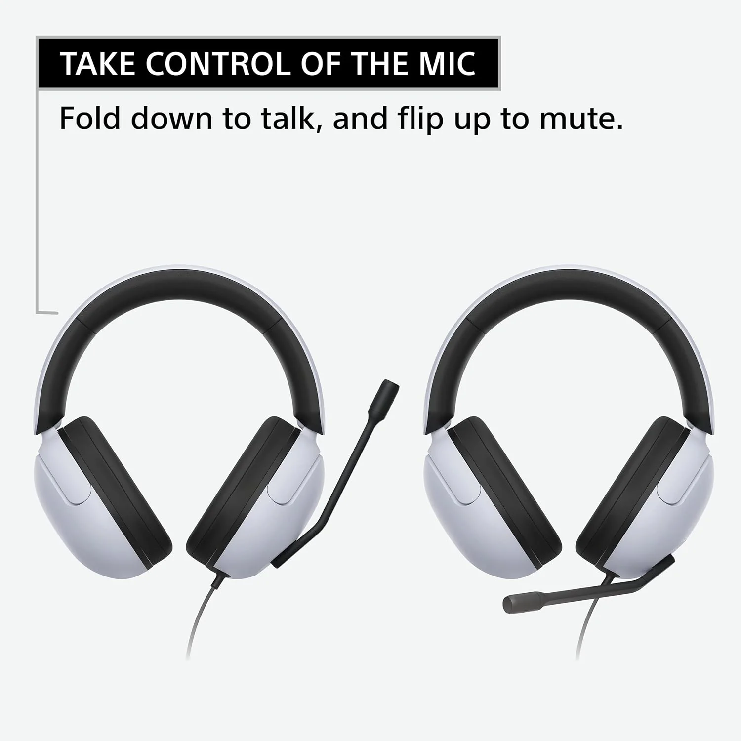 Sony INZONE H3, MDR-G300 Wired Gaming Headset, Over-Ear Headphones with 360 Spatial Sound, USB Wired Over-Ear Professional + USB Connector, flip to Mute mic, App Support & PC Compatible (White) - Image 9