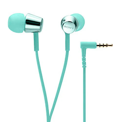 Sony MDR-EX155AP Wired in Ear Headphones with Tangle Free Cable, 3.5mm Jack, Headset with Mic for Phone Calls and 1 Year Warranty - (Mint Blue) - Image 3