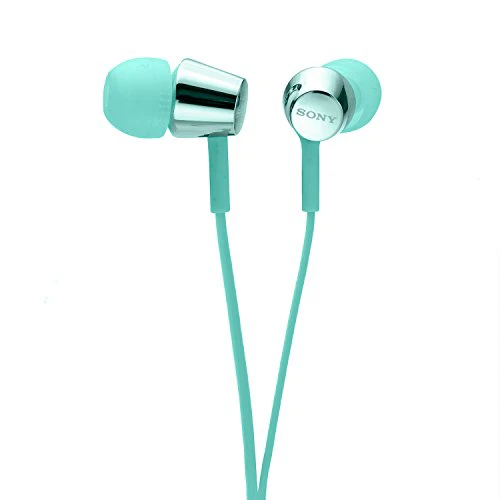 Sony MDR-EX155AP Wired in Ear Headphones with Tangle Free Cable, 3.5mm Jack, Headset with Mic for Phone Calls and 1 Year Warranty - (Mint Blue) - Image 4