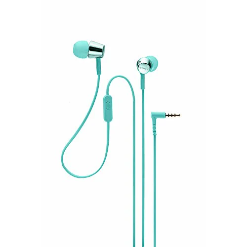 Sony MDR-EX155AP Wired in Ear Headphones with Tangle Free Cable, 3.5mm Jack, Headset with Mic for Phone Calls and 1 Year Warranty - (Mint Blue) - Image 5