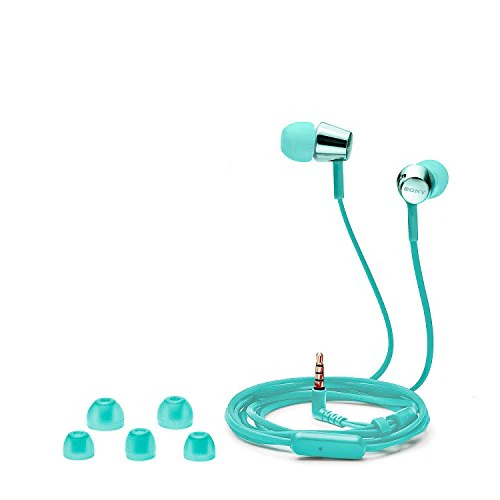 Sony MDR-EX155AP Wired in Ear Headphones with Tangle Free Cable, 3.5mm Jack, Headset with Mic for Phone Calls and 1 Year Warranty - (Mint Blue) - Image 6
