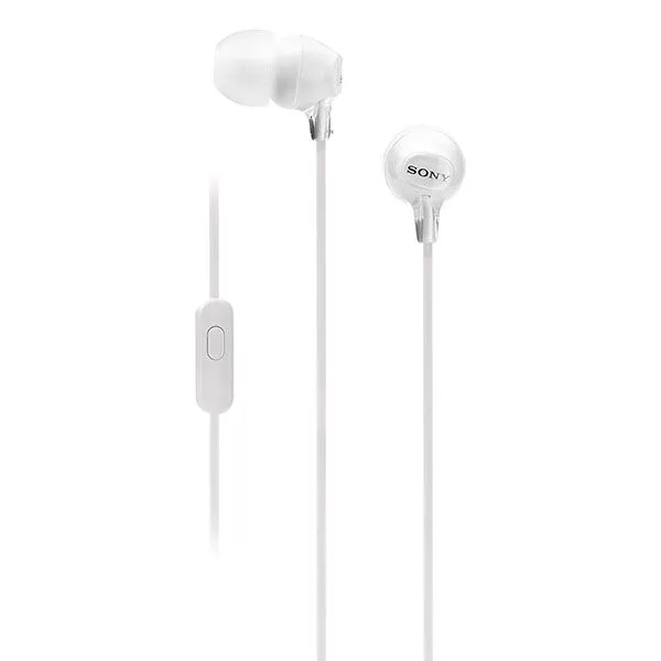 Sony MDR-EX15AP In Ear Wired Earphones With Mic For Calls - White