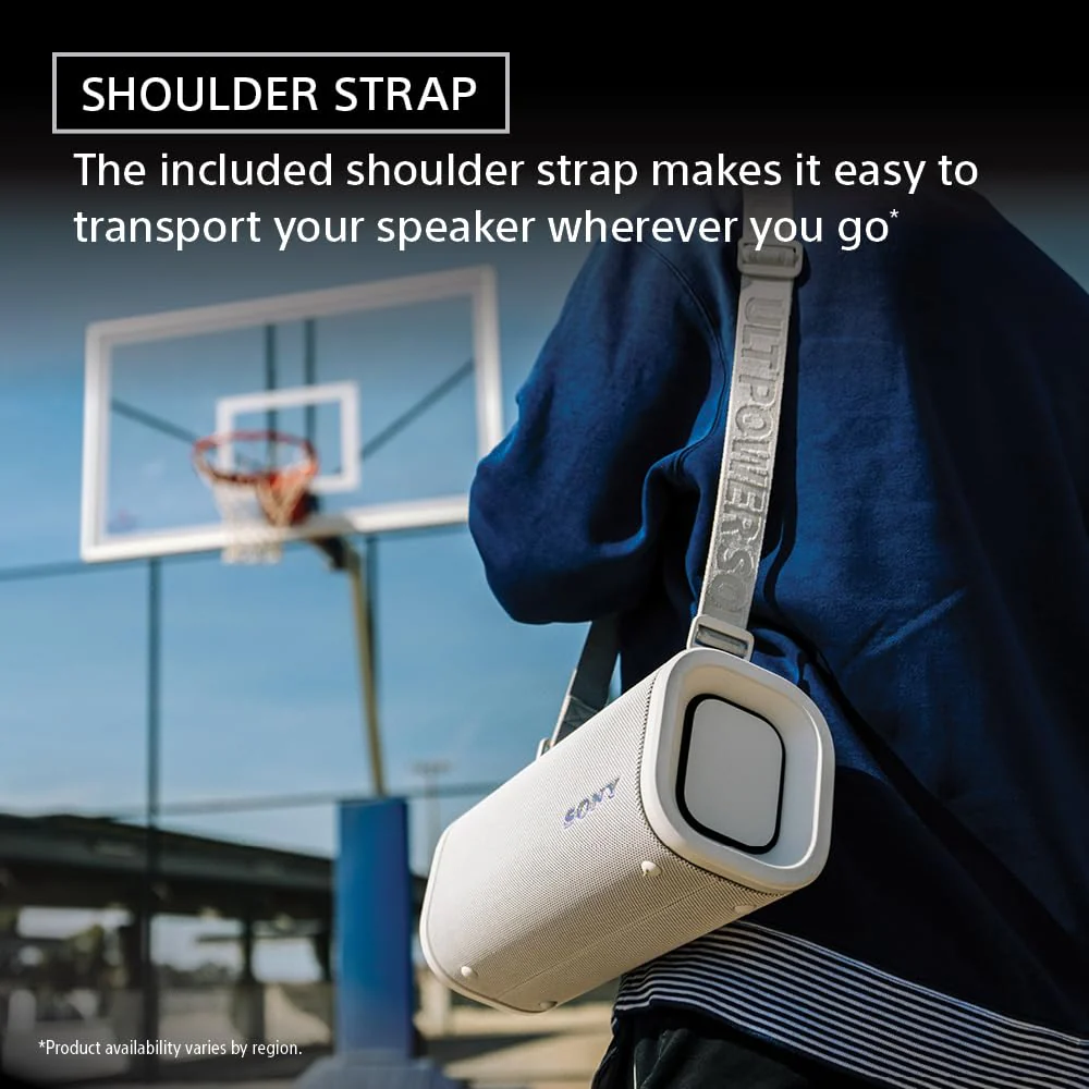 Sony New Launch ULT Field 5 Bluetooth Wireless Speaker with Massive Bass|360° Party Light|25hrs Playtime|IP67|Shoulder Strap|Quick Charge|Built in Powerbank|Party Connect(SRS-ULT50)-Black - Image 6