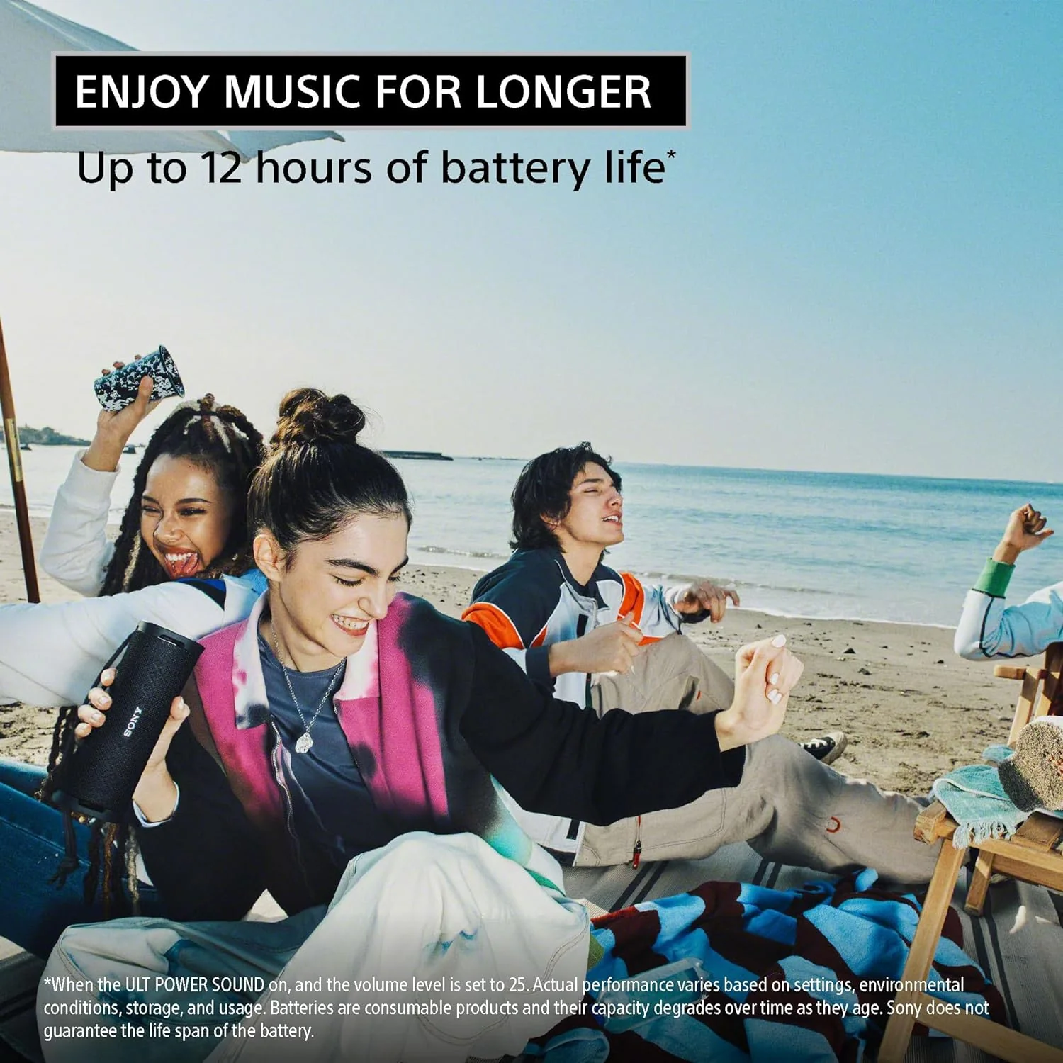 SONY New ULT Field 1 Wireless Portable Bluetooth Speaker with ULT Button for Massive Bass, Hands-Free Calling,12hrs Battery Life, Waterproof, Dustproof - Image 8