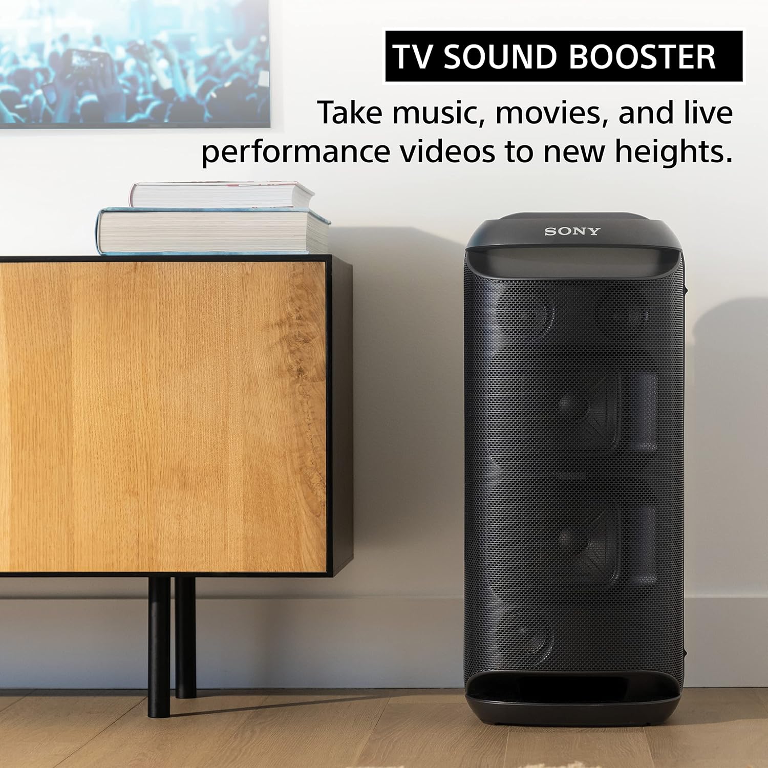 Sony SRS-XV800 X-Series Wireless Portable Bluetooth Karaoke Party Speaker IPX4 Splash-Resistant with 25 Hour-Battery, Built-in Handle and Wheels, Omnidirectional Sound, and Ambient Lights - Image 9