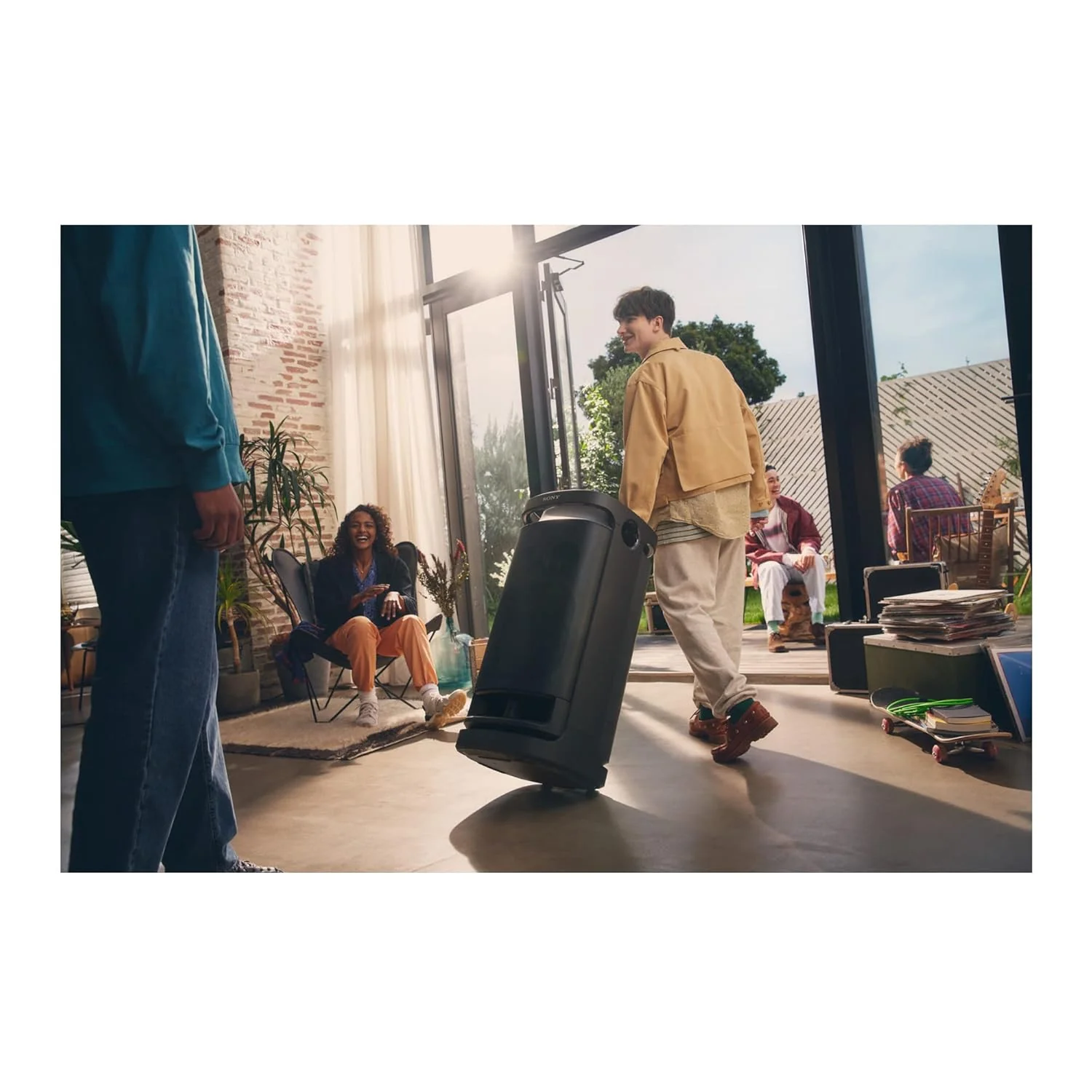 Sony SRS-XV900 X-Series Wireless Portable-Bluetooth Party-Speaker with 25 Hour-Battery, Built in Handle and Wheels (Omni Directional Sound and Light, USB, BT) - Image 2