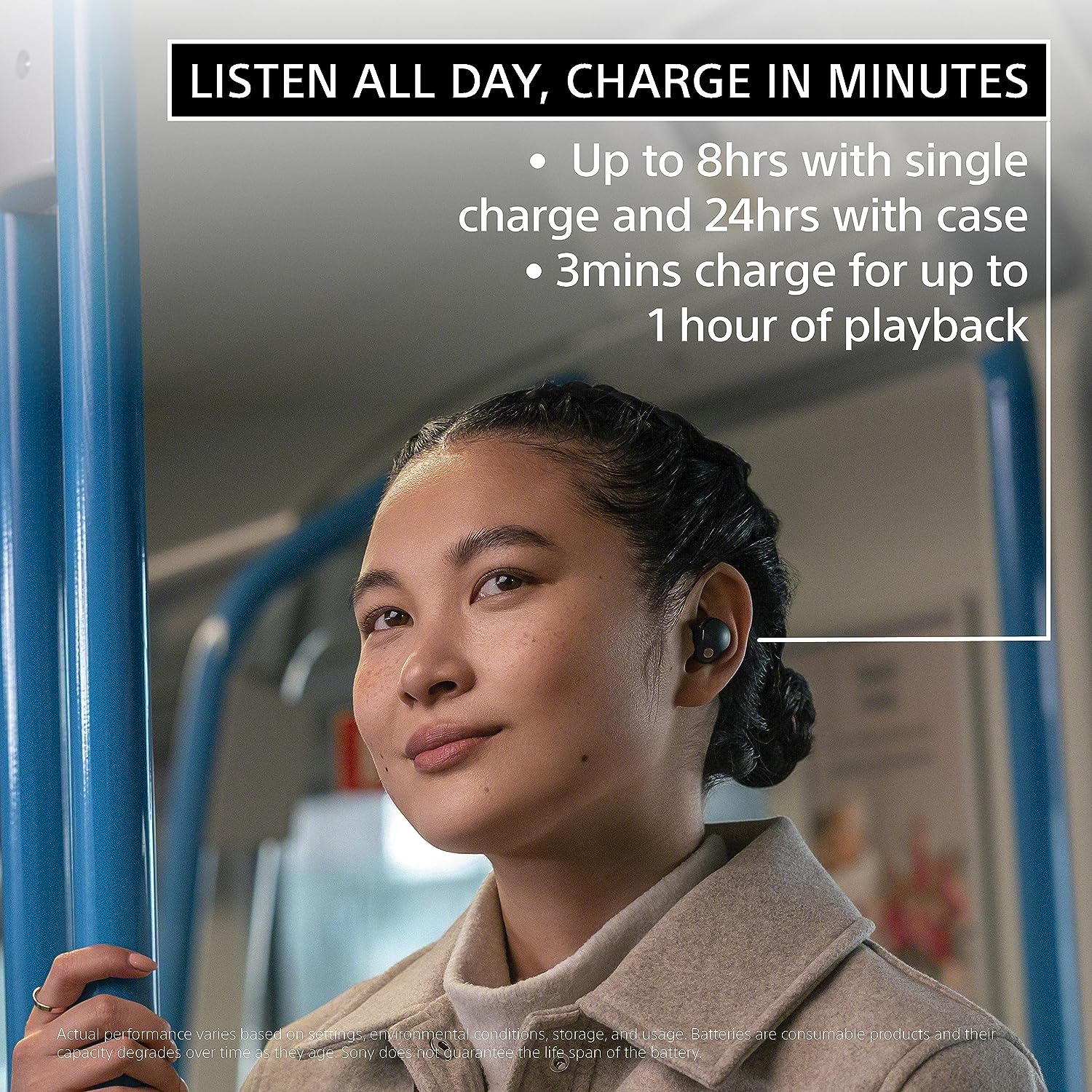 Sony WF-1000XM5 Wireless The Best Noise Cancelling Earbuds, Bluetooth, in-Ear Headphones with Microphone, Up to 36 Hours Battery Life - Image 8