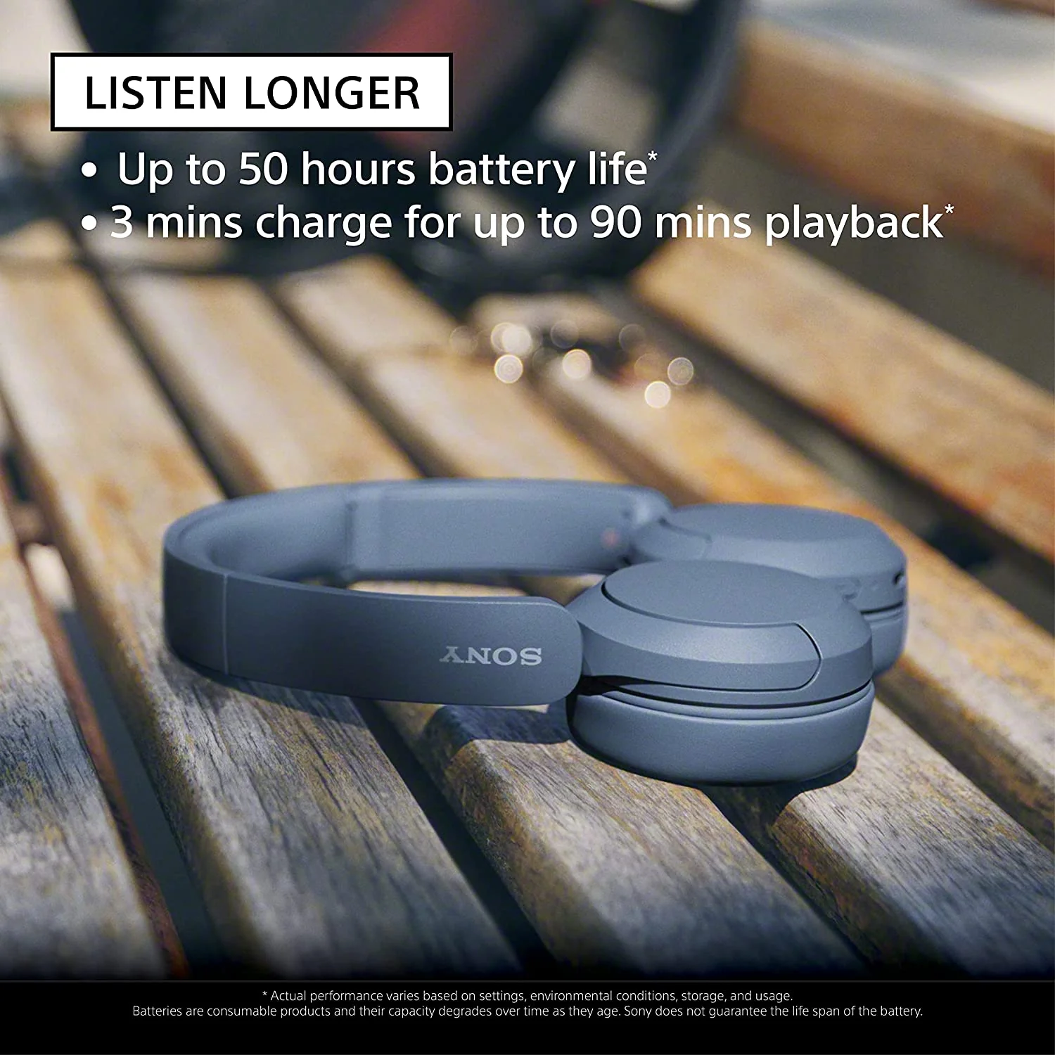 Sony WH-CH520, Wireless On-Ear Bluetooth Headphones with Mic - Image 10