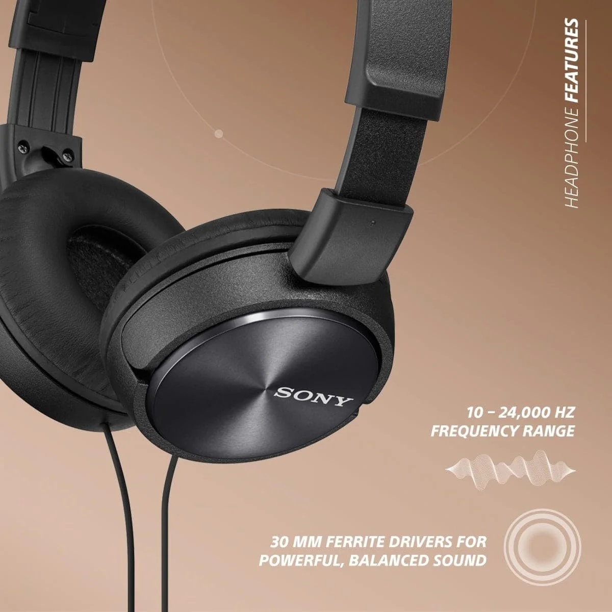 Sony ZX Series MDR-ZX310AP Wired Headband Stereo On Ear Headset - Image 6