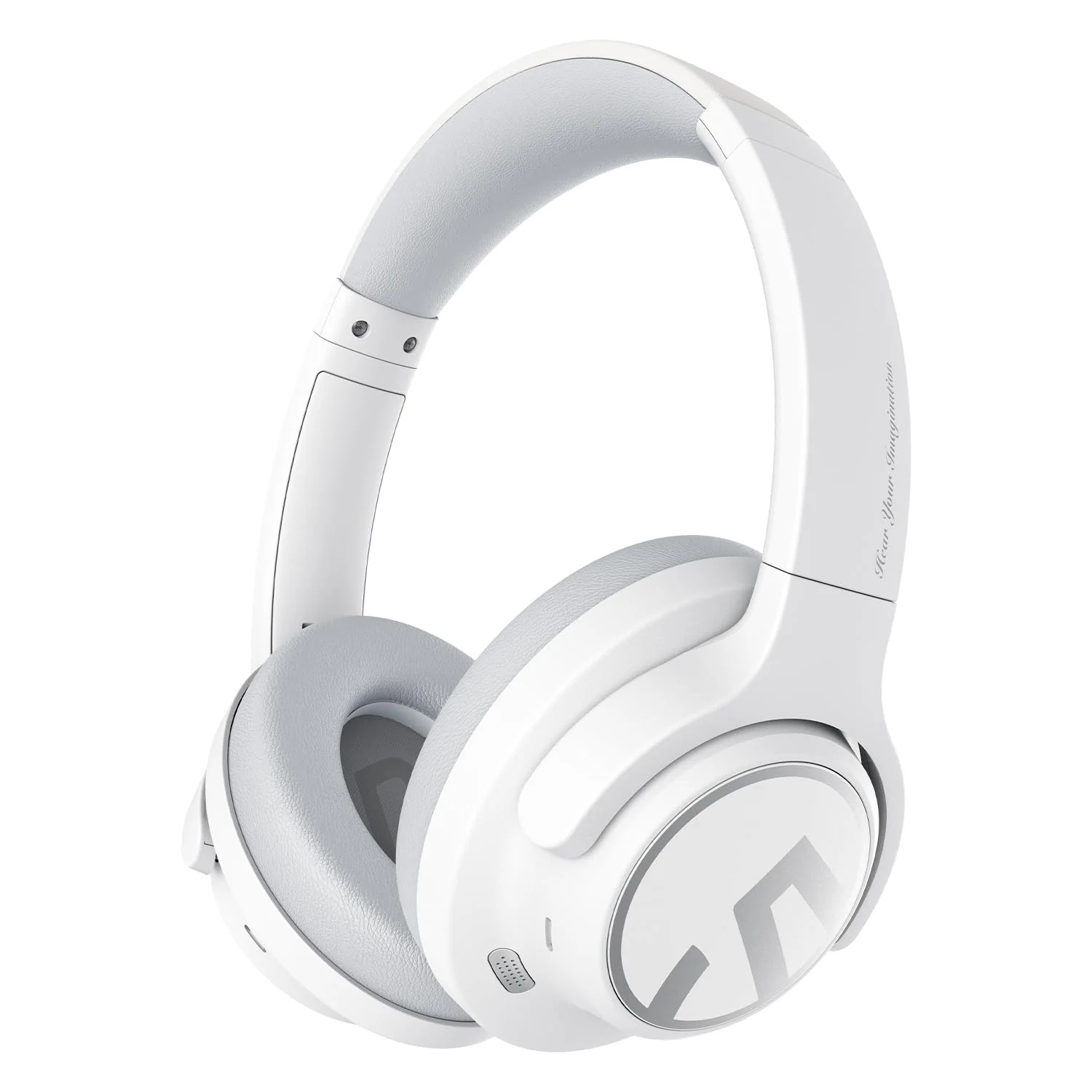 SoundPEATS Space Hybrid Active Noise Cancelling Headphones, Wireless Over Ear Bluetooth Headset, 123H Playtime, Hi-Res Audio Wired, APP Custom EQ, Deep Bass, Comfort Ear Cups, for Home Office Travel