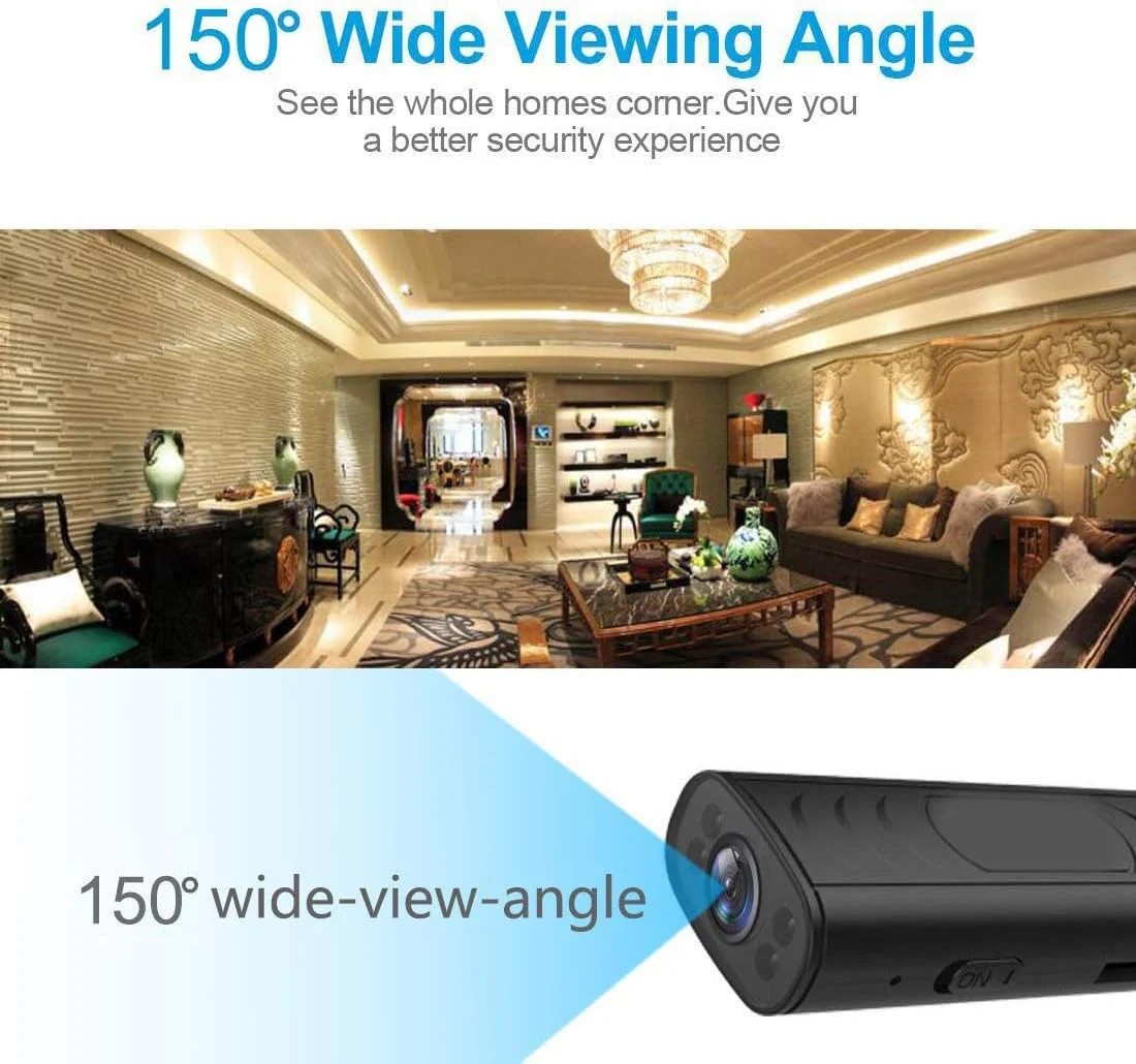 TECHNOVIEW WiFi Camera, 1080p Full HD, 150° View Angle, Night Hd Vision, Motion Detection, Mini Body, Remote Playback, Supports 128G SD Card - Image 3