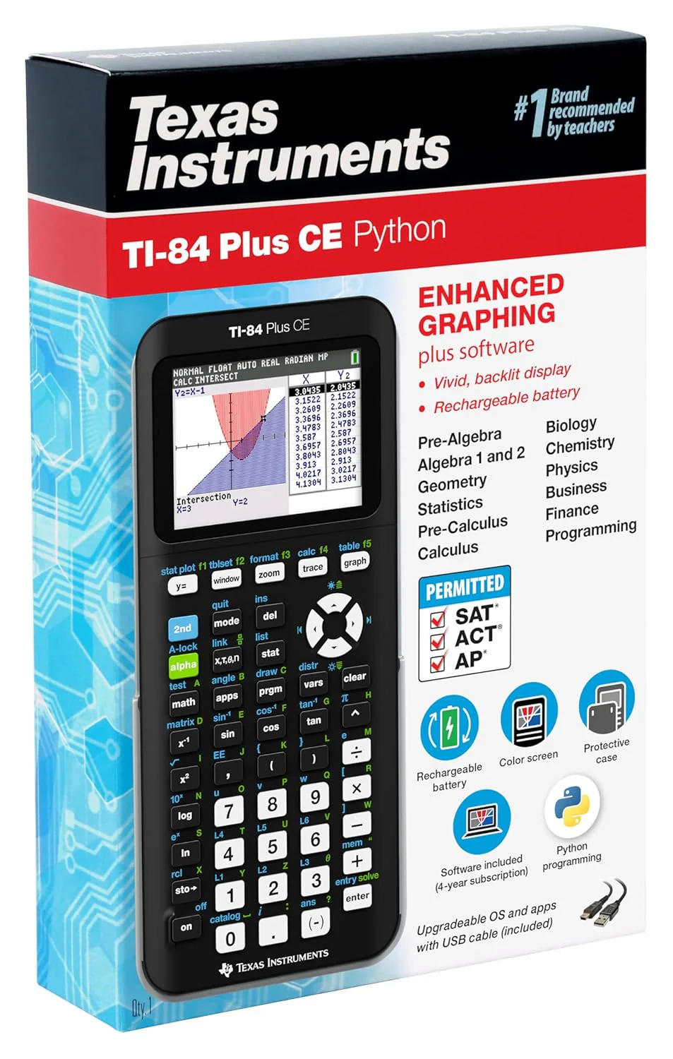 Texas Instruments TI-84 Plus CE Graphing Calculator, Black - Image 11