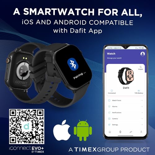 TIMEX iConnect EVO+Made in India Unisex Smartwatch|Largest Display 2.04" AMOLED with 368x448 Pixel Bluetooth Calling|Rotating Functional Crown|AI Voice Assist|Upto 7 Days Battery -TWIXW401T - Image 4