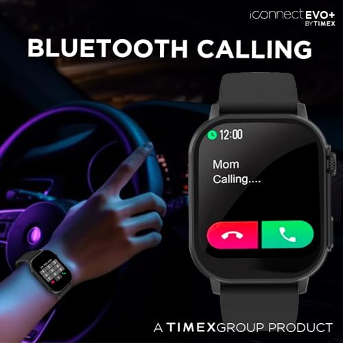 TIMEX iConnect EVO+Made in India Unisex Smartwatch|Largest Display 2.04" AMOLED with 368x448 Pixel Bluetooth Calling|Rotating Functional Crown|AI Voice Assist|Upto 7 Days Battery -TWIXW401T - Image 5