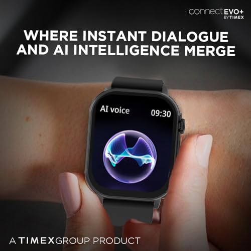 TIMEX iConnect EVO+Made in India Unisex Smartwatch|Largest Display 2.04" AMOLED with 368x448 Pixel Bluetooth Calling|Rotating Functional Crown|AI Voice Assist|Upto 7 Days Battery -TWIXW401T - Image 6