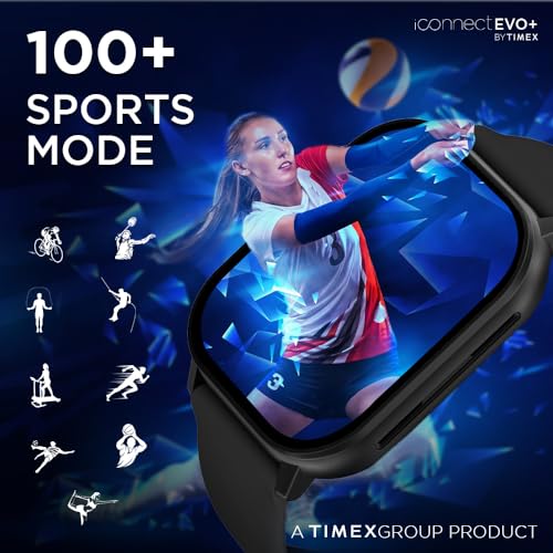 TIMEX iConnect EVO+Made in India Unisex Smartwatch|Largest Display 2.04" AMOLED with 368x448 Pixel Bluetooth Calling|Rotating Functional Crown|AI Voice Assist|Upto 7 Days Battery -TWIXW401T - Image 7