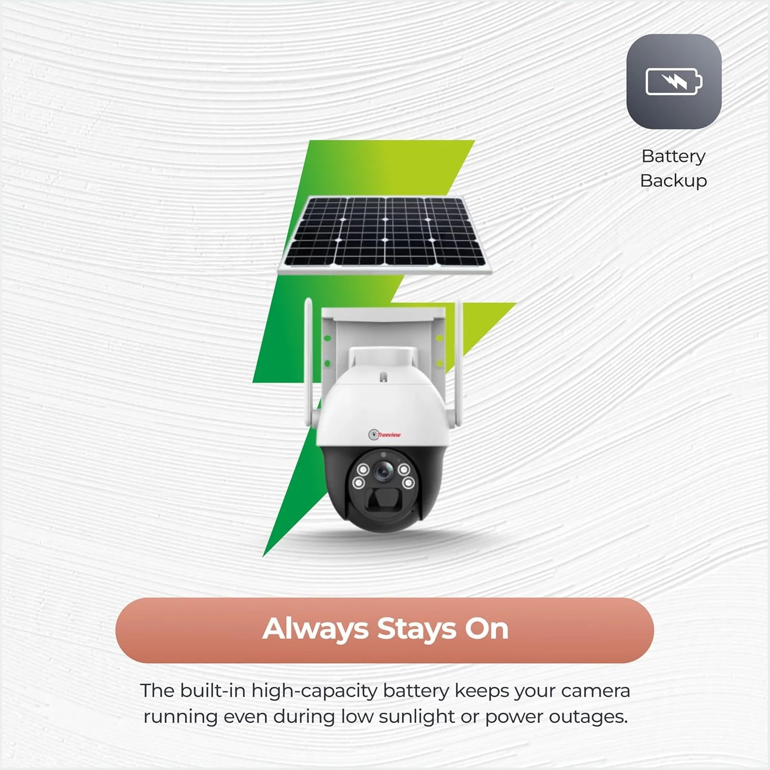 Trueview Wireless 4G Cellular Sim 4Mp Solar Powered CCTV Security Camera with 1080p Solar Panel | Surveillance for Agriculture | Remote Area | Construction Site | Garden (4MP Solar Mini PTZ) - Image 9