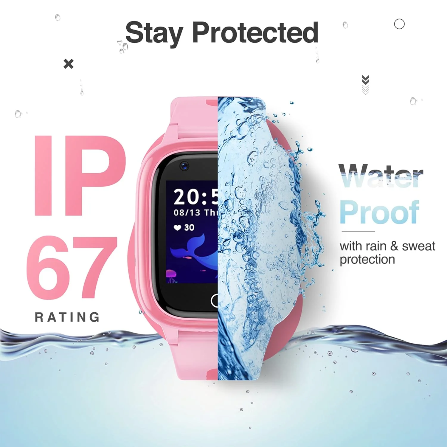 Turet Cotton Candy Pro 4G Smart Watches for Kids Girls & Boys, Live Tracker GPS Watch with Sim Support, Voice & Video Call, SOS, HD Camera, Alarm, Long Battery, Waterproof, Kids Smartwatch (Pink) - Image 5