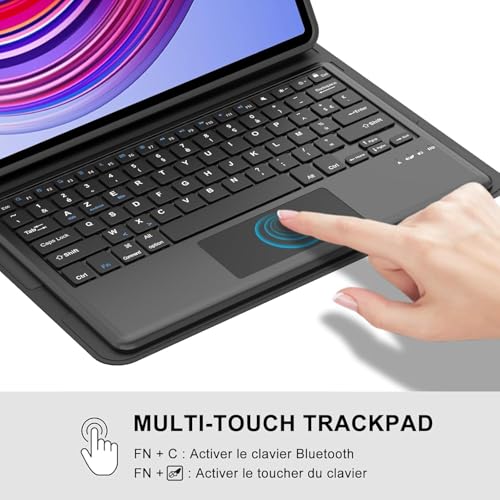 typecase Keyboard Case for Redmi Pad Pro & Pro 5G (12.1 inch) with TRACKPAD,Slim Lightweight Stand Cover,Magnetically Detachable Wireless Bluetooth Keyboard for Redmi Pad Pro & Pro 5G-12.1 Inch ONLY - Image 3