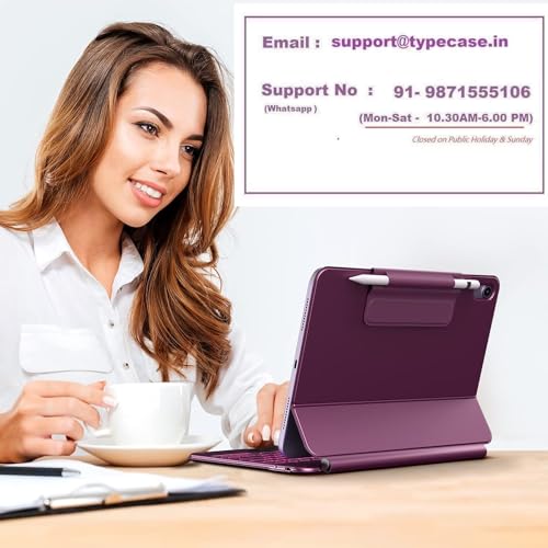 typecase Keyboard Case for Redmi Pad SE (11 inch only) with TRACKPAD,Slim Lightweight Stand Cover,Magnetically Detachable Wireless Bluetooth Keyboard,Compatible with Redmi Pad SE 11 Inch ONLY - Image 7
